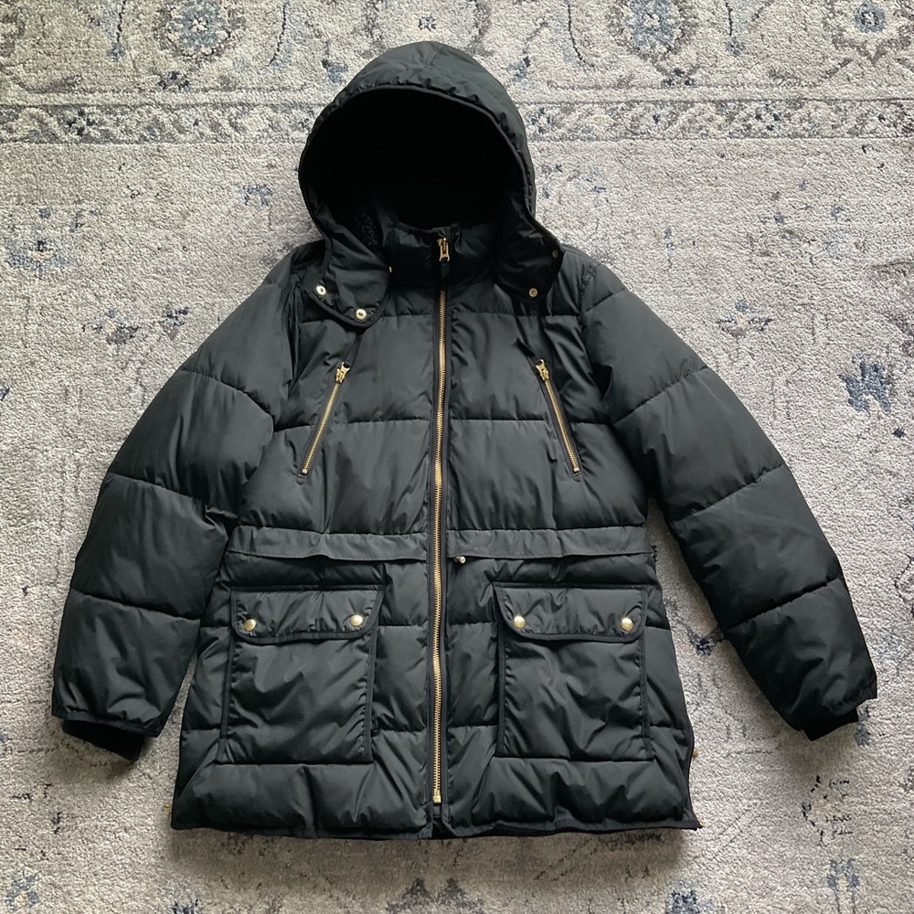 EUC J Crew chateau signature puffer